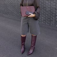 Selencia Croco Laptop Hülle 13 Zoll - Laptop Sleeve - Burgundy
