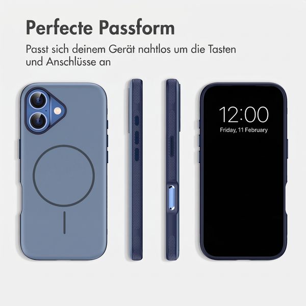 imoshion Color Backcover mit Thin MagSafe Ring Apple iPhone 16 - Dunkelblau