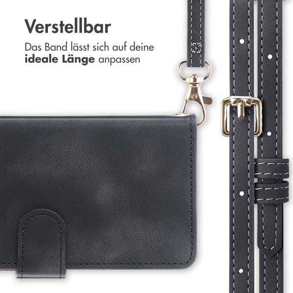 imoshion Klapphülle mit Kordel Samsung Galaxy S25 Plus - Schwarz