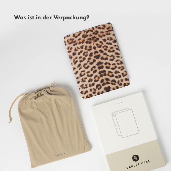 Selencia Vivid Klapphülle Apple iPad Air 11 Zoll (2025) M3 / (2024) M2 / Air 5 (2022) / Air 4 (2020) - Wild Leo