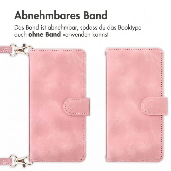 imoshion Klapphülle mit Kordel Motorola Edge 70 Fusion - Rosa