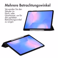 imoshion Trifold Hardcase Klapphülle Samsung Galaxy Tab S10 FE Plus - Schwarz