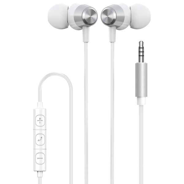 XQISIT ﻿In-Ear-Headset - Kopfhörer mit AUX-Anschluss - Weiß