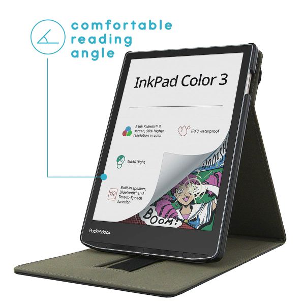 imoshion Stand Flipcase für das Pocketbook InkPad Color 3 - Schwarz