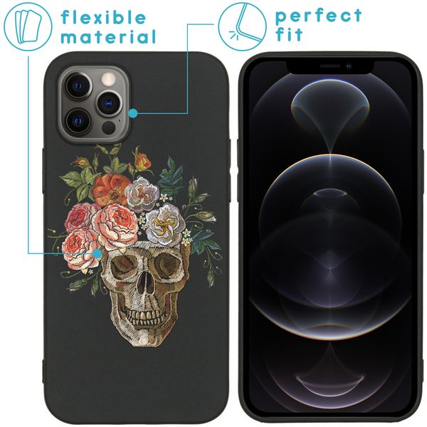 imoshion Design Hülle für das iPhone 12 (Pro) - Skull - Multicolor