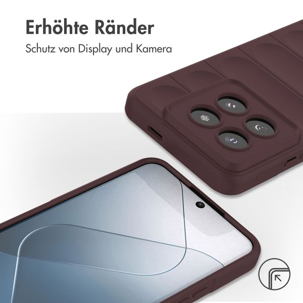 imoshion EasyGrip Back Cover für das Xiaomi 14 Pro - Aubergine