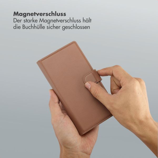 Selencia Olyn Abnehmbare Bookcase mit MagSafe Samsung Galaxy S24 Ultra - Braun