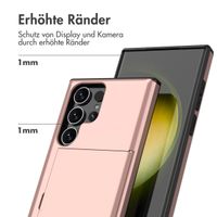 imoshion Backcover mit Kartenfach Samsung Galaxy S24 Ultra - Rosé gold