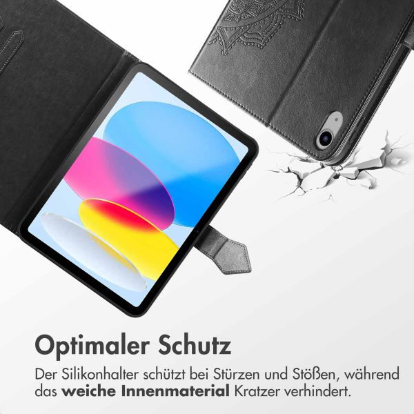 imoshion Mandala Klapphülle Apple iPad Air 11 Zoll (2025) M3 / (2024) M2 / Air 5 (2022) / Air 4 (2020) - Schwarz