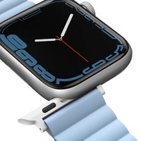 Uniq Revix doppelseitiges Armband für die Apple Watch Series 1 bis 10 / SE / Ultra (2) (44/45/46/49 mm) - Weiß/Blau