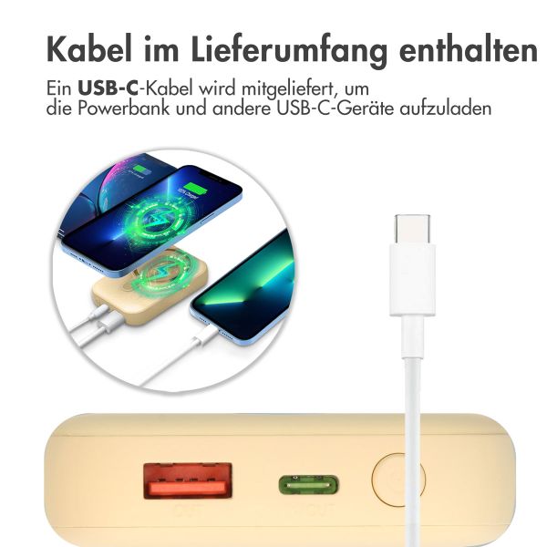 imoshion MagSafe Powerbank - 10.000 mAh - Kabellose Powerbank - Gelb