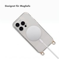 Selencia Rivièra MagSafe Backcover mit abnehmbarem Haken Apple iPhone 15 Pro - Transparent