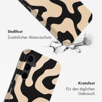 Selencia Vivid Back Cover Samsung Galaxy S25 FE - Art Wave Black