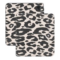imoshion Design Slim Hard Case Sleepcover mit Stand Kobo Libra Colour - Leopard