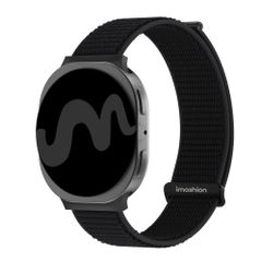 imoshion Nylonarmband für Samsung Galaxy Watch 8 (40/44mm) / Classic (46mm) - Schwarz