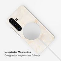 Selencia Vivid Rückabdeckung mit MagSafe Samsung Galaxy S25 - Golden Beige Marble
