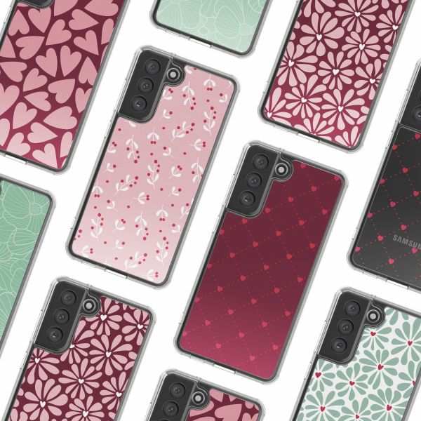 imoshion Design Hülle Samsung Galaxy S21 FE - Berries Blush