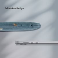 Selencia Cord Laptop Hülle 15-16 Zoll - Laptop Sleeve - Slate Blue