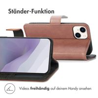 imoshion Luxuriöse Klapphülle Apple iPhone 14 / 13 - Braun