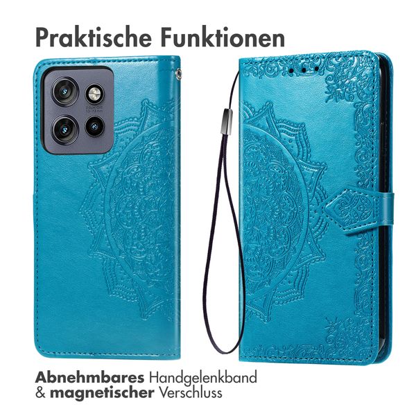 imoshion Mandala Klapphülle Motorola Edge 60 Neo - Türkis