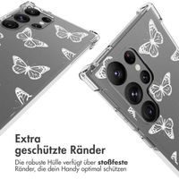 imoshion Design Hülle mit Band für das Samsung Galaxy S23 Ultra - Butterfly