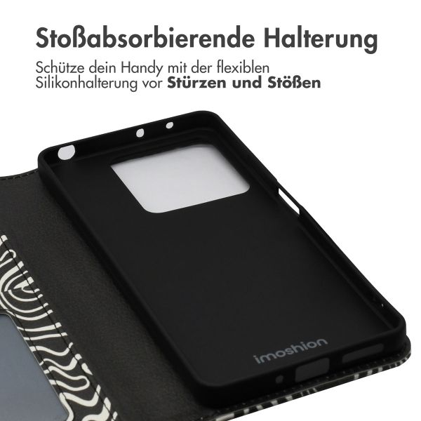 imoshion Design Klapphülle Xiaomi Redmi Note 13 (5G) - Black And White