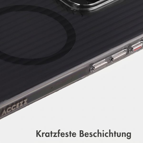 Accezz Lite Backcover mit MagSafe | Fluted | Apple iPhone 16 Pro - Schwarz
