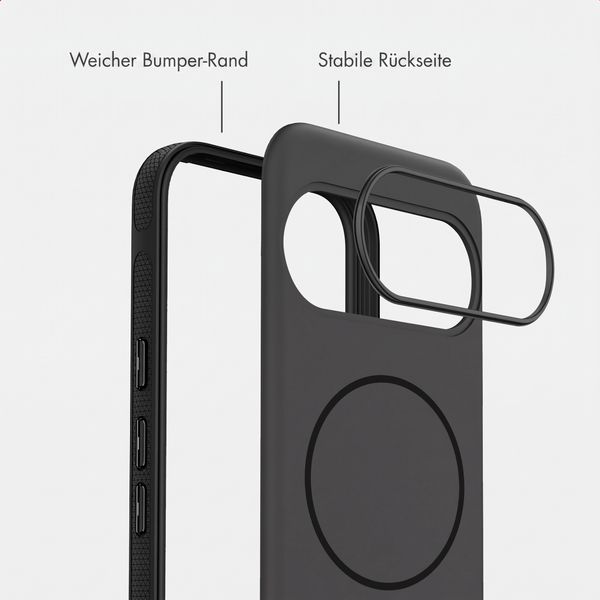 imoshion Color Backcover mit Thin MagSafe Ring Google Pixel 9 / 9 Pro - Schwarz
