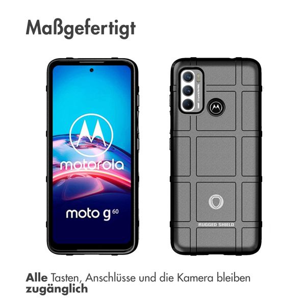 imoshion Rugged Shield Backcover für das Motorola Moto G60 - Schwarz