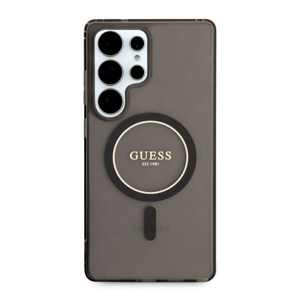 Guess MagSafe IML Glitter Gradient Case Samsung Galaxy S25 Ultra - Schwarz