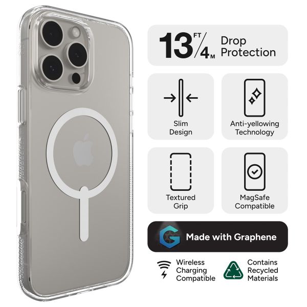 ZAGG Crystal Palace Snap Backcover MagSafe für das Apple iPhone 16 Pro Max - Transparent