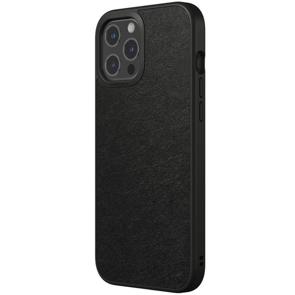 RhinoShield SolidSuit Backcover iPhone 12 Pro Max - Leather Black