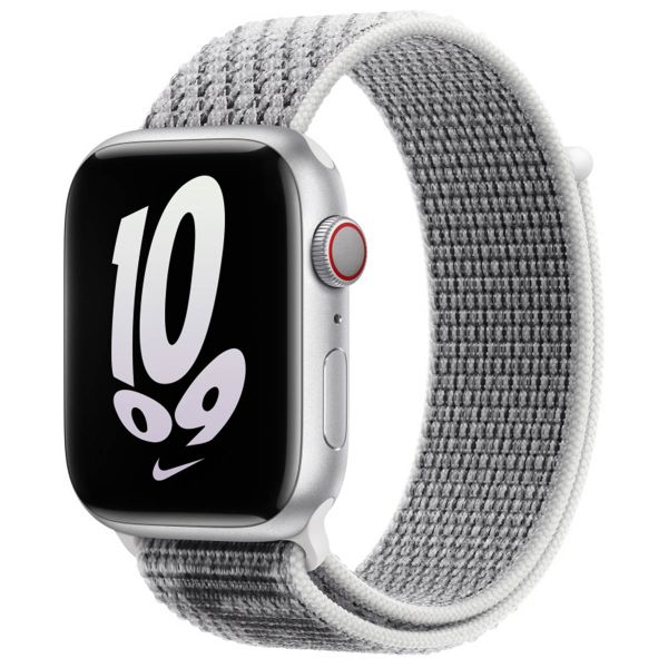 Apple Nike Sport Loop Armband für das  Apple Watch Series 1 t/m 11 / SE / Ultra (44/45/46/49 mm) - White / Black