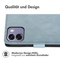 imoshion Luxuriöse Klapphülle Oppo A6x (4G/5G) - Hellblau