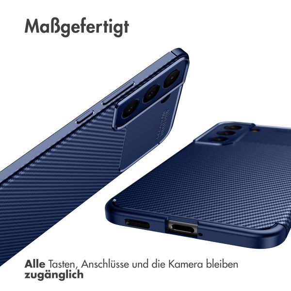 imoshion Carbon-Hülle Samsung Galaxy S22 Plus - Blau
