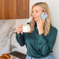 Selencia Aurora Fashion Back Case für das Apple iPhone 14 Pro Max - ﻿Strapazierfähige Hülle - 100 % recycelt - Sky Sunset Multicolor