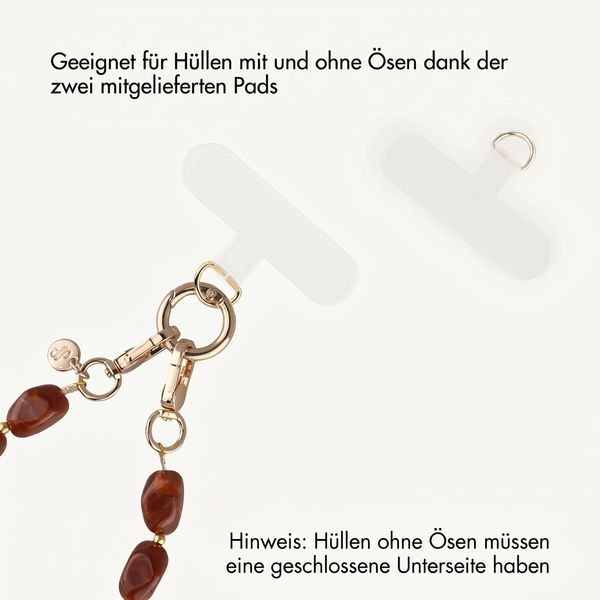 Selencia Satin Crush Handgelenkschlaufe - Brown