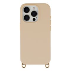 Selencia Rivièra Backcover mit MagSafe mit abnehmbaren Haken Apple iPhone 15 Pro - Milky Latte