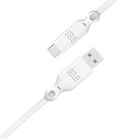 Just Green USB-C-auf-USB-Kabel - Recycelbar -3A - 2 Meter - Weiß