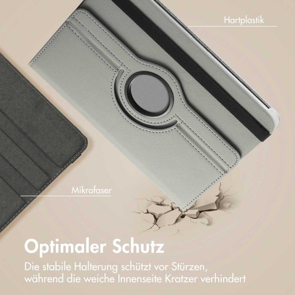imoshion 360° drehbare Klapphülle Samsung Galaxy Tab A11 Plus / A9 Plus - Grau