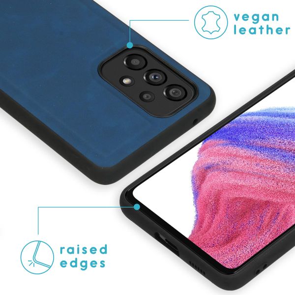 imoshion Entfernbare 2-1 Luxus Klapphülle Samsung Galaxy A53 - Blau