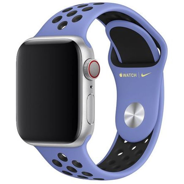 Apple Nike Sport Band für Apple Watch Series 1-9 / SE - 38/40/41 mm / Series 10 - 42 mm - Royal Pulse/Schwarz