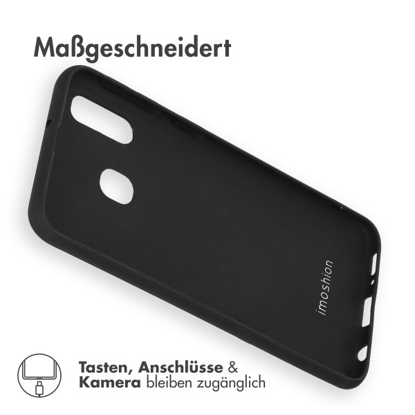 imoshion Color TPU Hülle Schwarz für Samsung Galaxy A40