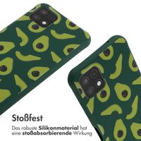 imoshion Silikonhülle design mit Band für das Samsung Galaxy A22 (5G) - Avocado Green