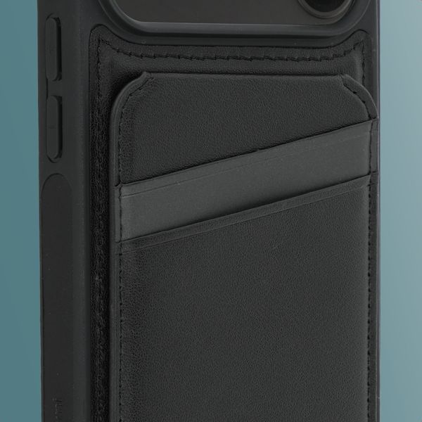 imoshion Backcover mit Kartenfach und Ständer Apple iPhone 18 Pro / 17 Pro - Schwarz
