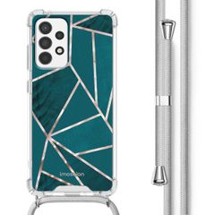 imoshion Design Hülle mit Band Samsung Galaxy A52(s) (5G/4G) - Petrol Green Graphic