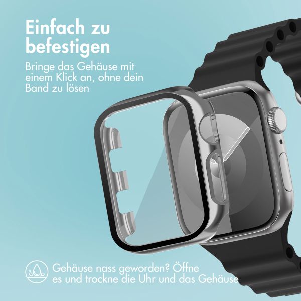 imoshion Full Cover glänzendes Hard Case für die Apple Watch Series 1 / 2 / 3 – 38 mm – Silber