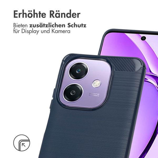 imoshion Brushed Back Cover Oppo A40 (4G) / Oppo A40M (4G) / Oppo A60 (5G) - Dunkelblau