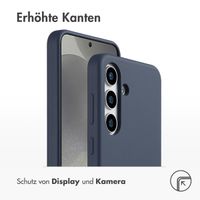 Accezz Liquid Silikoncase für das Samsung Galaxy S25 - Dunkelblau