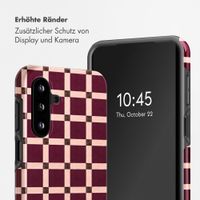 Selencia Vivid Back Cover Samsung Galaxy A18 (4G) / A17 (4G/5G) - Check This Burgundy